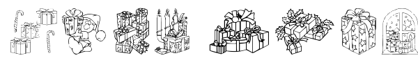 Xmas Gift font preview